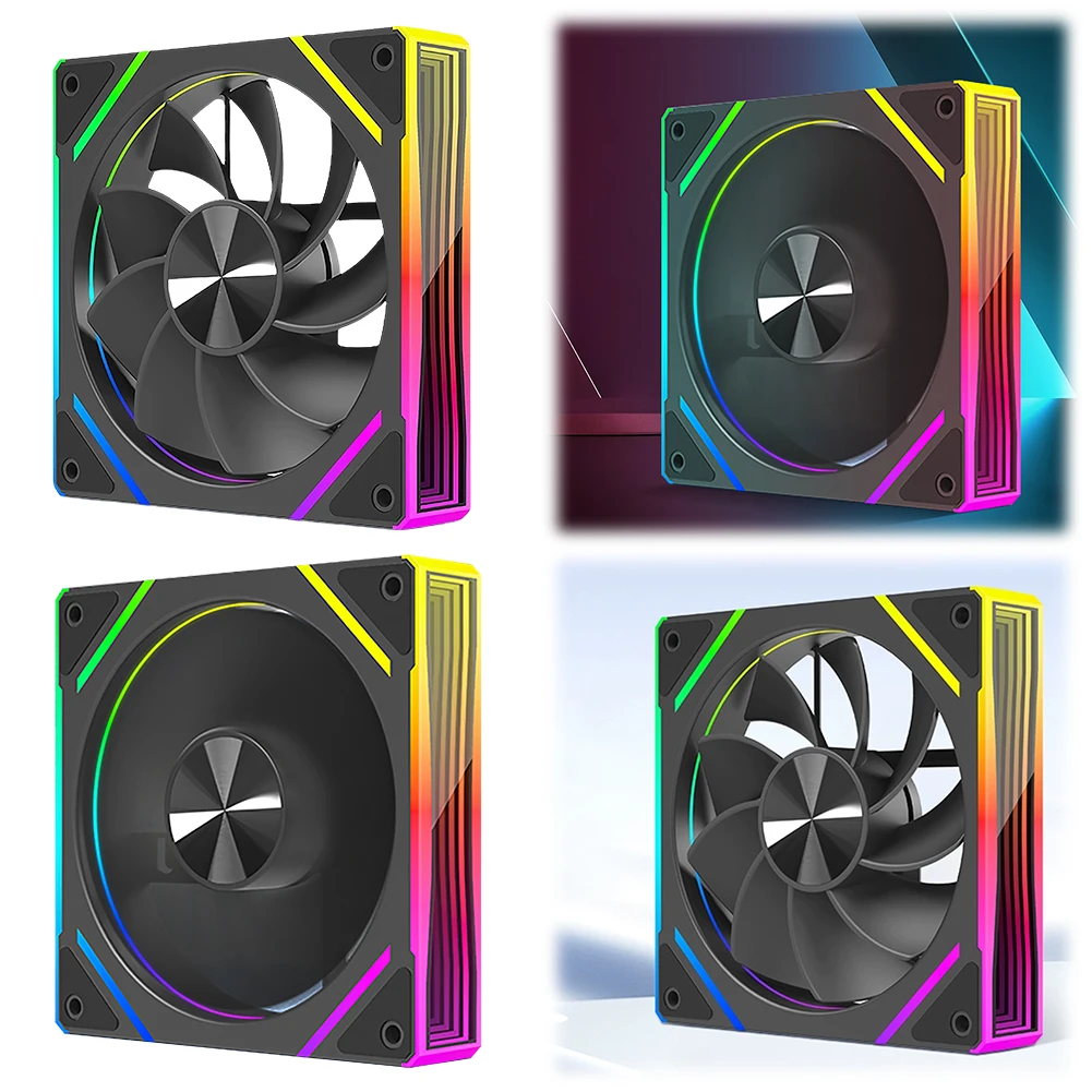 120mm PC Case Fan with RGB Lighting and Daisy Chain