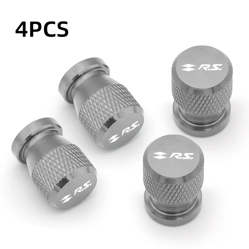 4-Piece GT RS Line Tire Valve Caps Airdust Covers