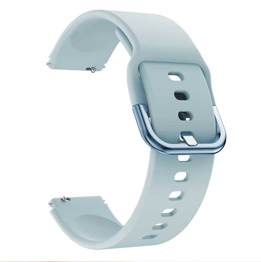 18mm Orange Silicone Watch Strap with Classic Buckle