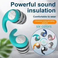 Waterproof Swimming Ear Plugs Reusable Silicone Comfortable with Noise Cancelling Protect the Ears of Floats Ear Protection Plug 1