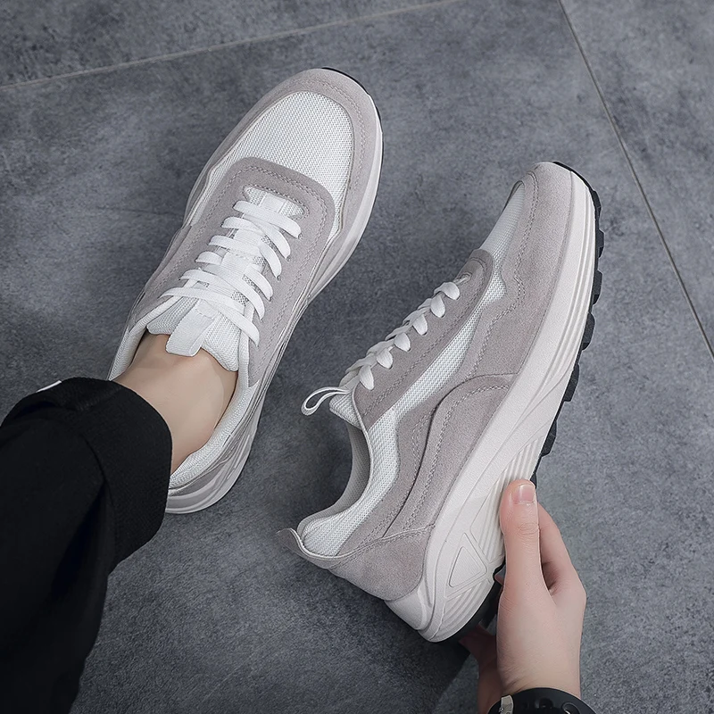 New Sports Casual Shoes Mesh Breathable Men's Shoes Light Color High Quality Lightweight Shoes Low Top Basketball Shoes