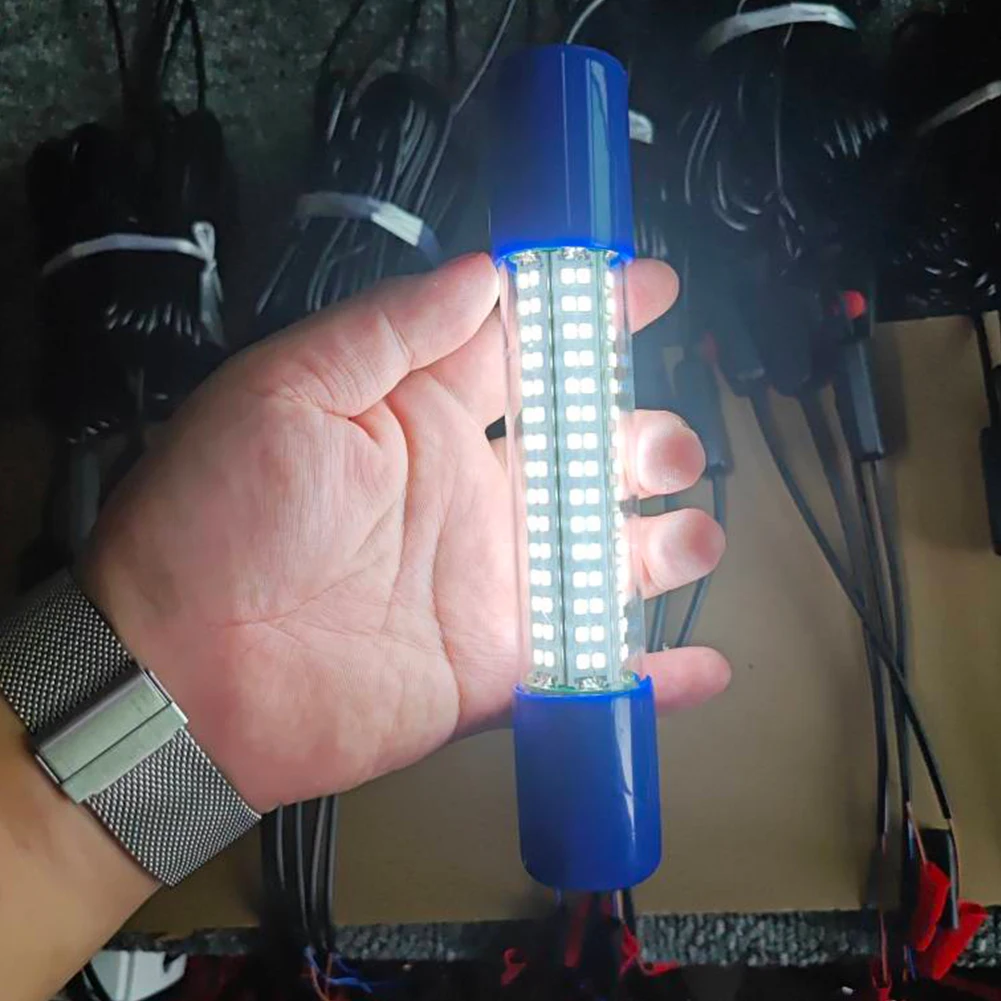 수중 낚시 조명 50W 잠수식 낚시 조명 12-24V LED 낚시 야간 조명 오징어 새우 크릴용 방수