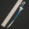 22cm Genshin Impact Weapon Haran Geppaku Futsu Game Peripheral Model Keychain Kamisato Ayato Replica Swords Knife Katana Kid Toy 4