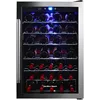 HBWF4303, 43-Bottle Wine Cooler Fridge Cellar with Curved Wire Shelves, Digital Control, Mirror Finish 2