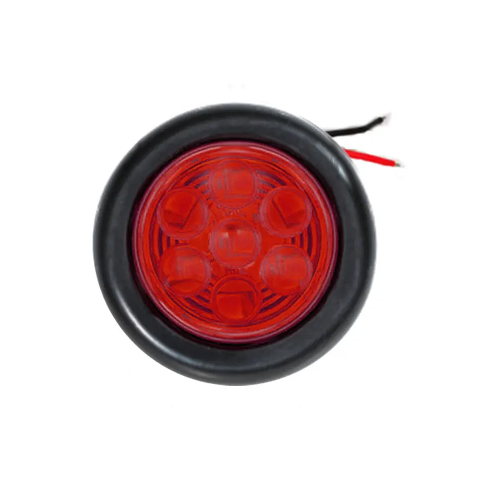 2x Luci di posizione bianche 12/24V LED omologate per rimorchio camion roulot