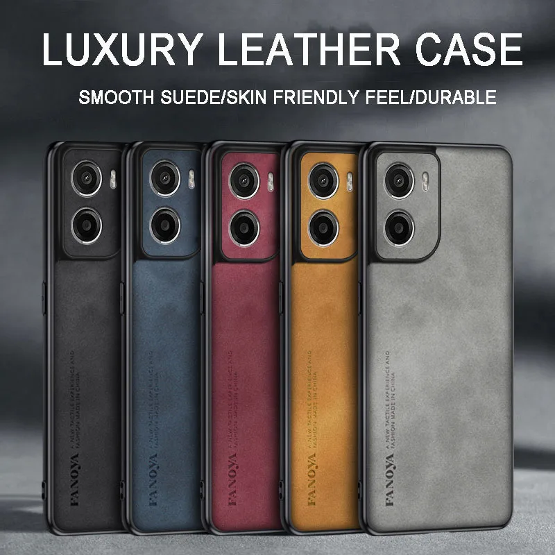 Leather Shockproof Phone Case - Sleek and Skin-Friendly Design