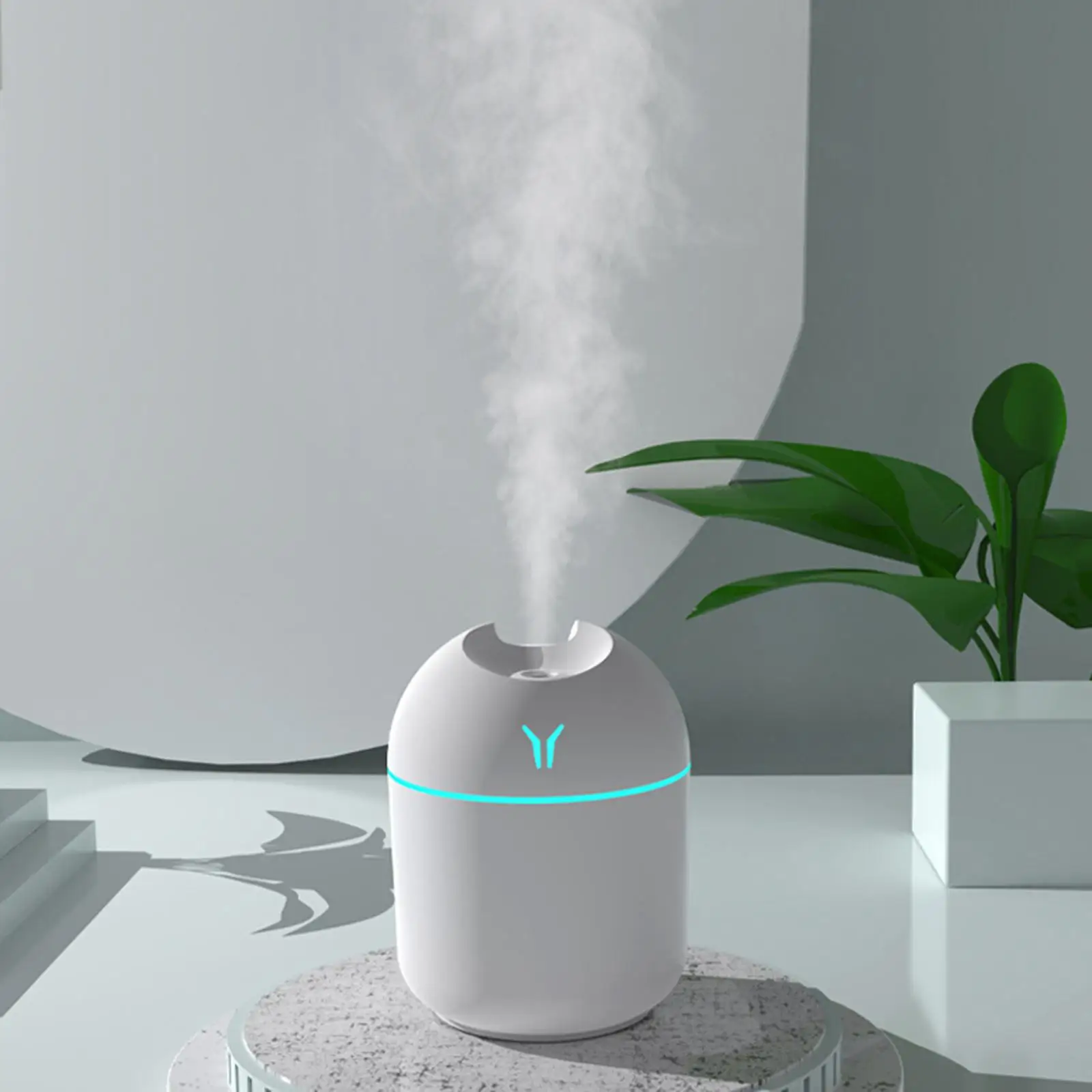 250ML Mini Ultrasonic Air Humidifier Romantic Light USB Essential Oil Diffuser Car Purifier Aroma Anion Mist Maker With LED Lamp