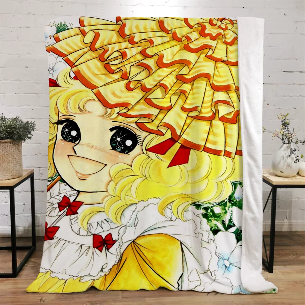 Candy Candy Throw Blanket Sofa Winter Home Interior Fluffy Soft Blankets King Size Knitted Plaid Microfiber Bedding Beach Towel 3