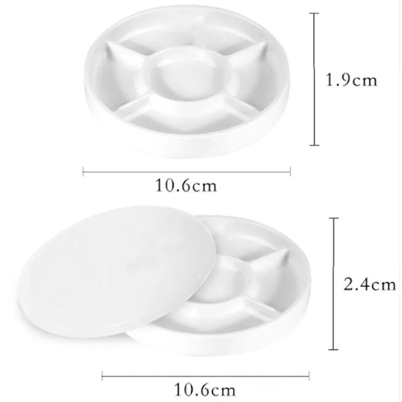 Round Imitation Ceramic Palette Color Mixing Tray For Watercolor Gouache Acrylic Painting paint tray color palette watercolor palette