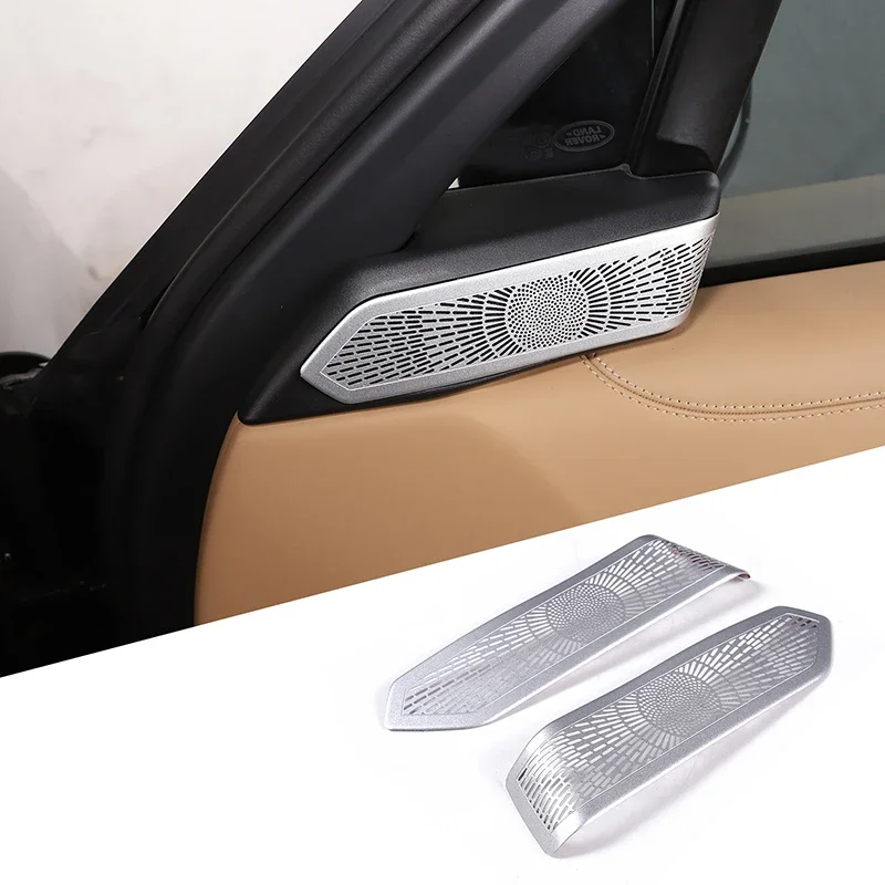 

For Land Rover Range Rover Sport Vogue L460 2023 Car Styling Interior Car A-pillar Speaker Cover Trim Sticker Stainless Steel