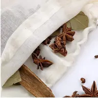 Sac à soupe en coton réutilisable avec cordon de serrage, 5 pièces, 20x25CM, sac à fromage, sac à épices pour la cuisine, sacs en mousseline, sac de brassage pour bouillon d'os 2