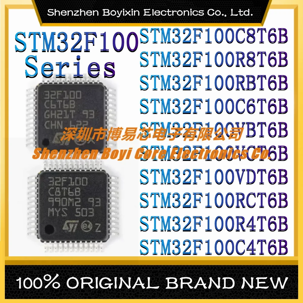 STM32F100C8T6B STM32F100R8T6B STM32F100RBT6B STM32F100C6T6B STM32F100VBT6B STM32F100VCT6B STM32F100VDT6B RCT6B R4T6B C4T6BSeries 5pcs stm32f100cbt6b stm32f100c8t6b stm32f100c6t6b stm32f100c4t6b stm32f100cb stm32f100c8 stm32f100c6 stm32f100c4 stm ic mcu chip