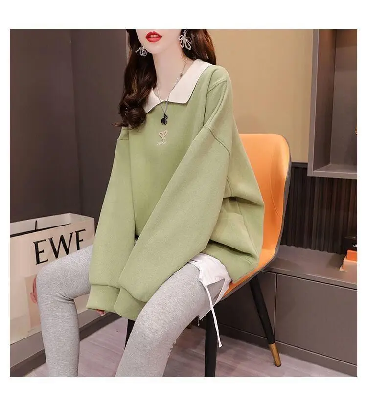 Streetwear Polo Neck Sweatshirt 11