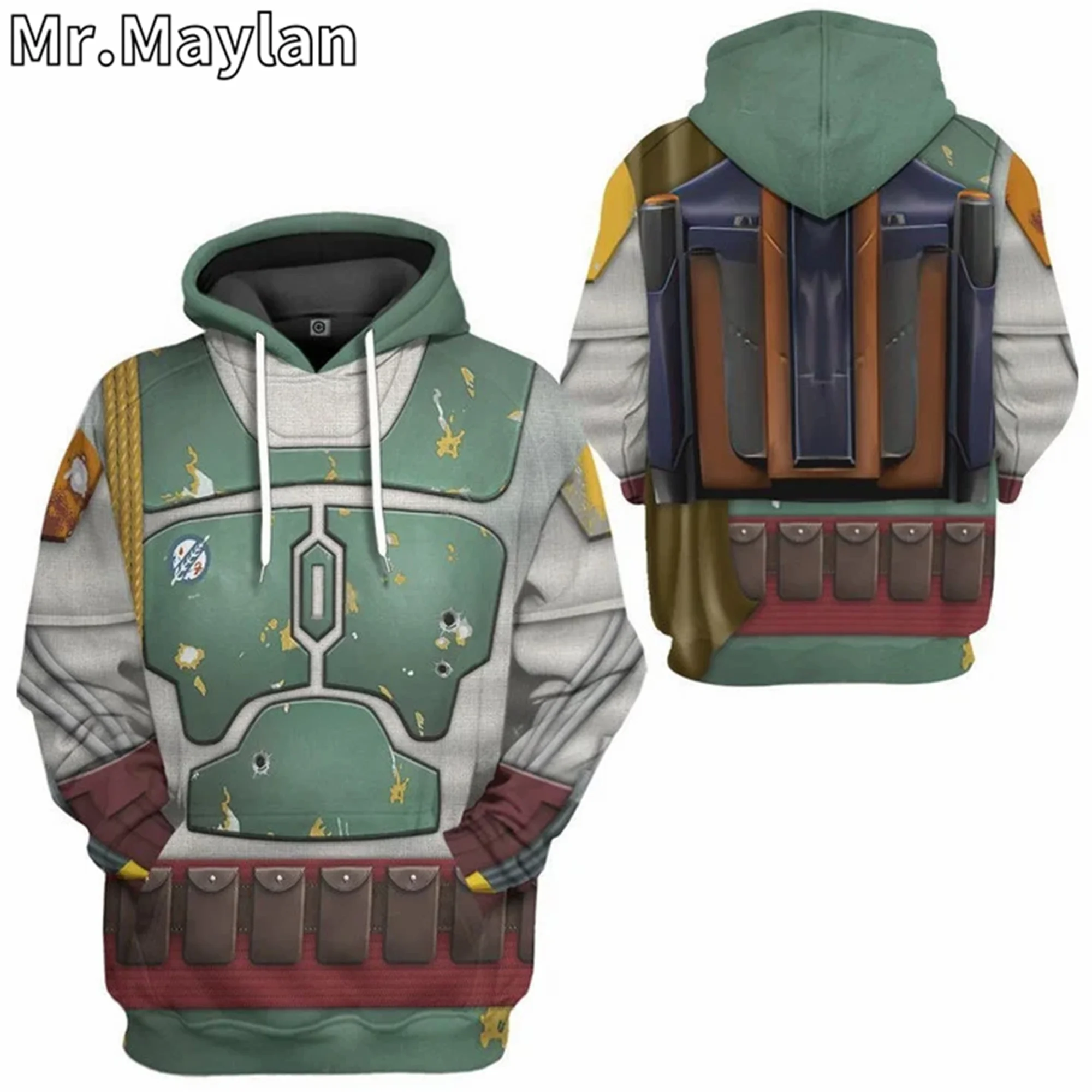 Cosplay 3D Full Printed Boba Fett Jacket Uomo/Donna Felpa Con Cappuccio Unisex Casual Boys Streetwear Felpa Pullover Sudadera Hombre