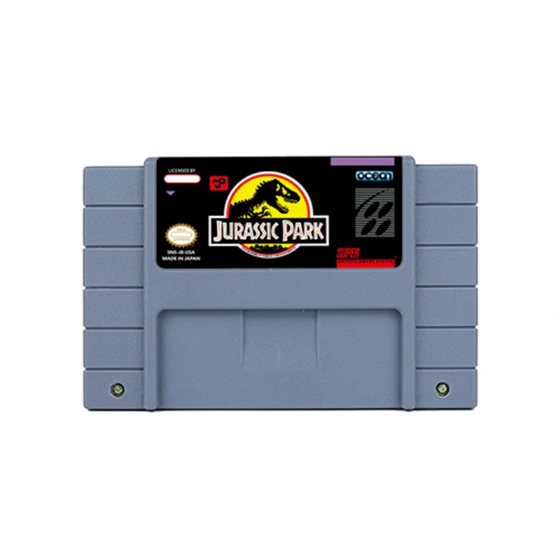 Jurassic Park O Jurassic Park 2 Action Game Per Snes 16 Bit Retro Cart Regalo Per Bambini