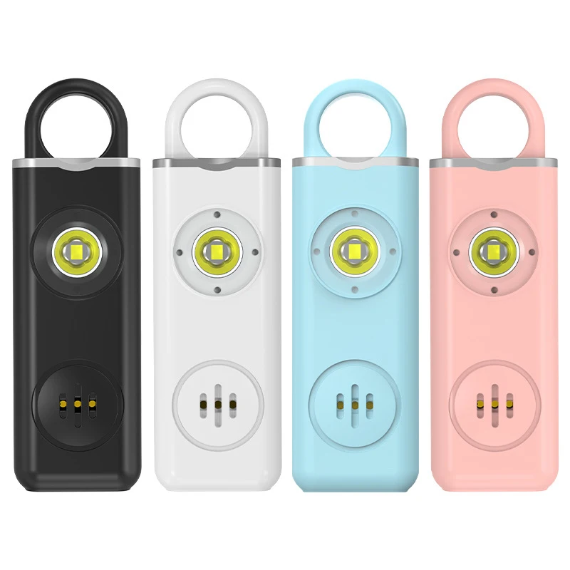 

Rechargeable Personal Safety Alarm Keychain for Women, Self Defense Keychain Alarm with Strobe Light, 130dB Siren, Emergency