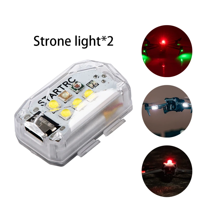 Luz LED Estroboscópica para Drone DJI - Lote de 2
