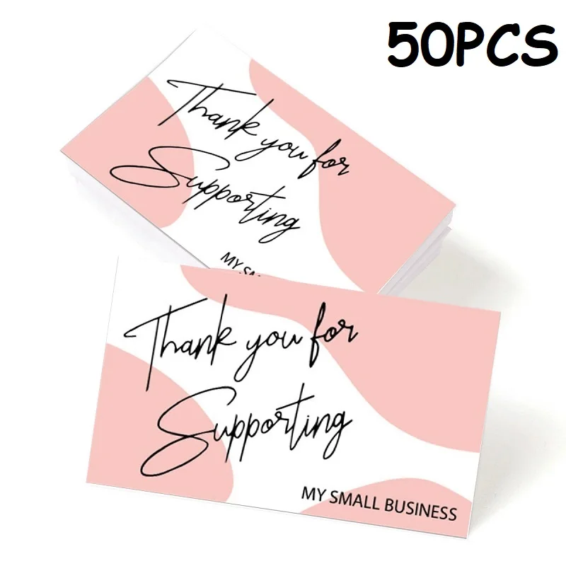 50PCS Thank You Cards Small Business Gift Cards Wedding