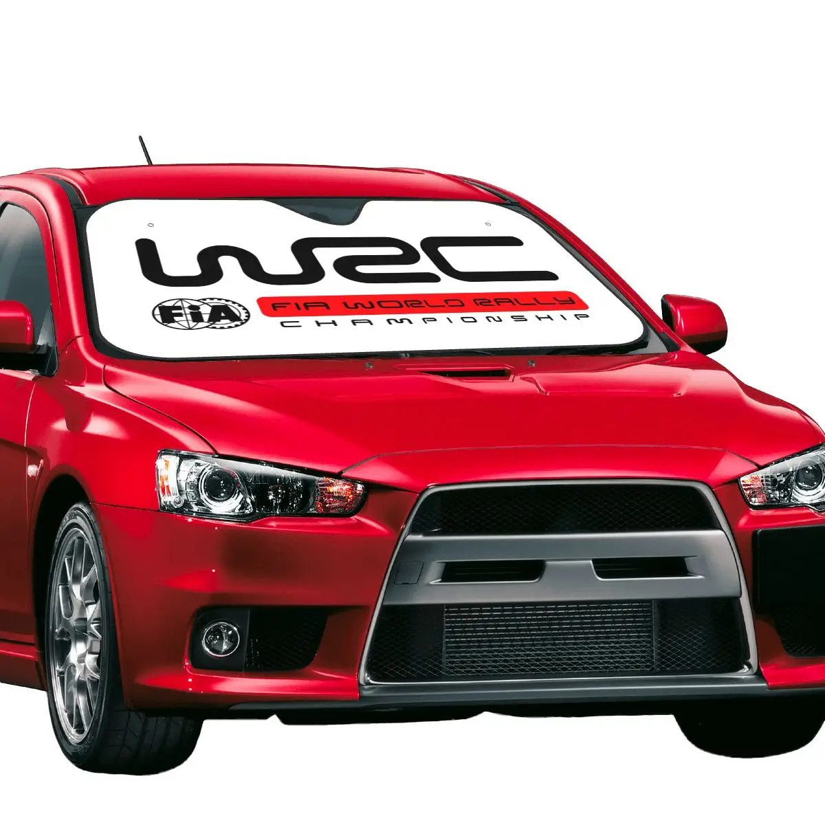 WRC Windshield Sunshade Folding Blocks UV Rays Sun Visor Protector