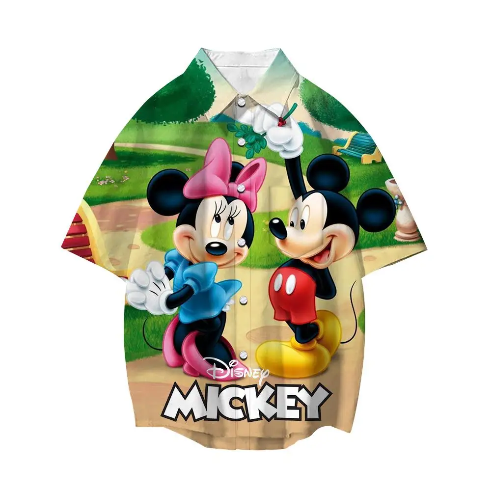 Discover Disney Mickey Minnie Mouse Cartoon Hawaiian Shirt