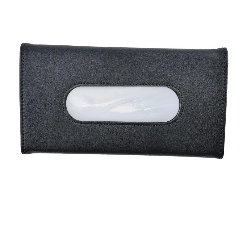 Tissue Box Car Tissue Box Sun Visor Seat Back Sunroof Hanging Creative Leather Interior Supplies