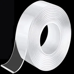 Clear Nanometer Reusable Seamless Tape - Strong, Versatile, and Multi - Purpose for Home, Kitchen, Office, and Car Use (Transparent)