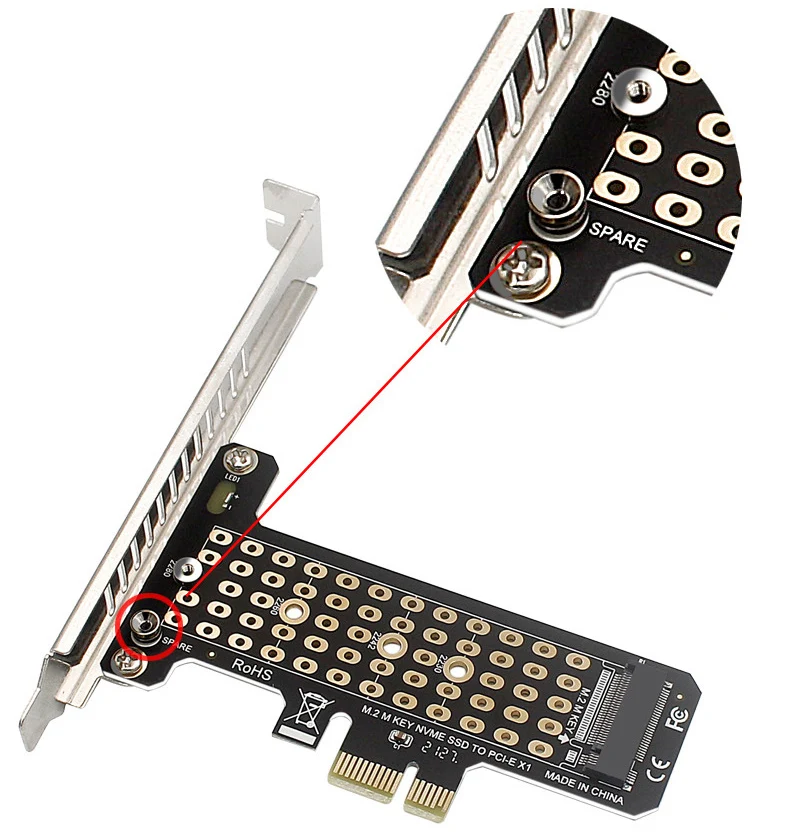 2230 2242 2260 2280 SSD ϵ ũ ̽  ī, PC , M.2 NVME B & M Ű PCIe 4.0/3.0 X1 x1 X4 x8 x16