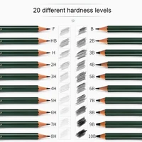 Japanese Stationery 12pcs Uni Sketch Pencil 9800 HB/14B/12B/2B/10B Professional Art Student Special Drawing Soft Carbon Stylo 4