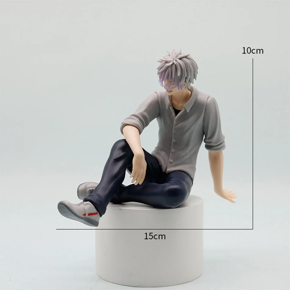 Satoru Gojo Jujutsu Kaisen Collectible Anime Figure - Geto Suguru Sitting Pose PVC Ornament Toy