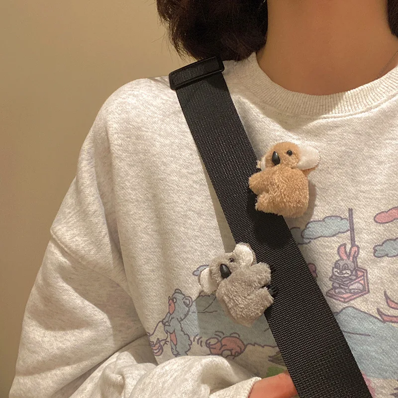 5 Teile/los Mode Tier Cartoon 3D Plüsch Koala Haarnadel Nette Foto Clips Zubehör Für Frauen Mädchen Headwear Haar Klaue Geschenk – Detail 2