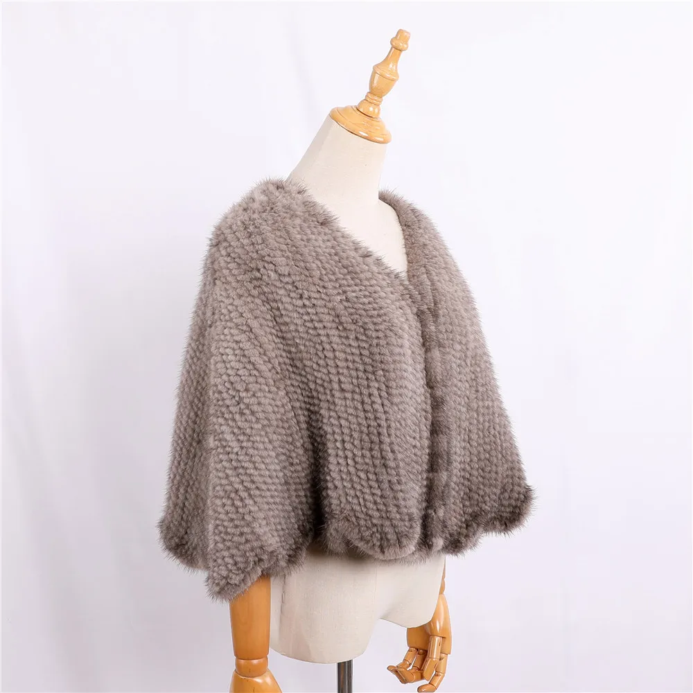 Luxury Genuine Mink Fur Knitted Shawl Wrap Cape Women Lady Real Fur Poncho  coat Short Jacket Stole Party Wedding opera cape - AliExpress, image size:1000x1000