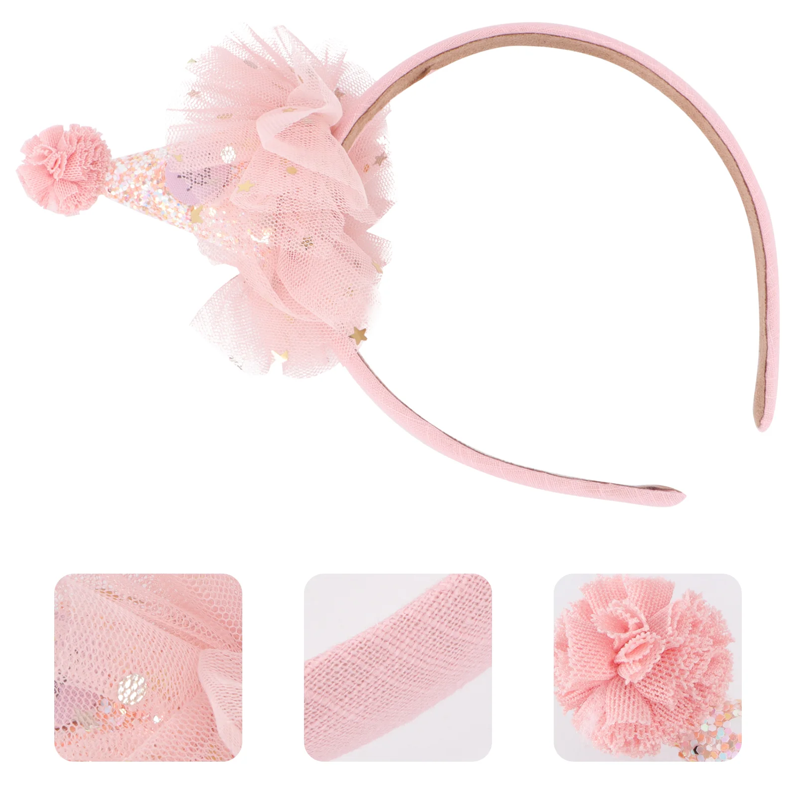 Party Hat Birthday Headband Set Unicorn Headband Headband Birthday Hat Headdress Decor Party Props Hair Decoration Headwear Clasp Hoop