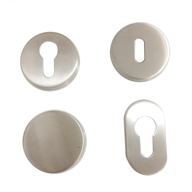 Rose Lever Handle com Parafusos 304 Redondo Perfil Euro Cilindro ob Hole pc Aço Inoxidável