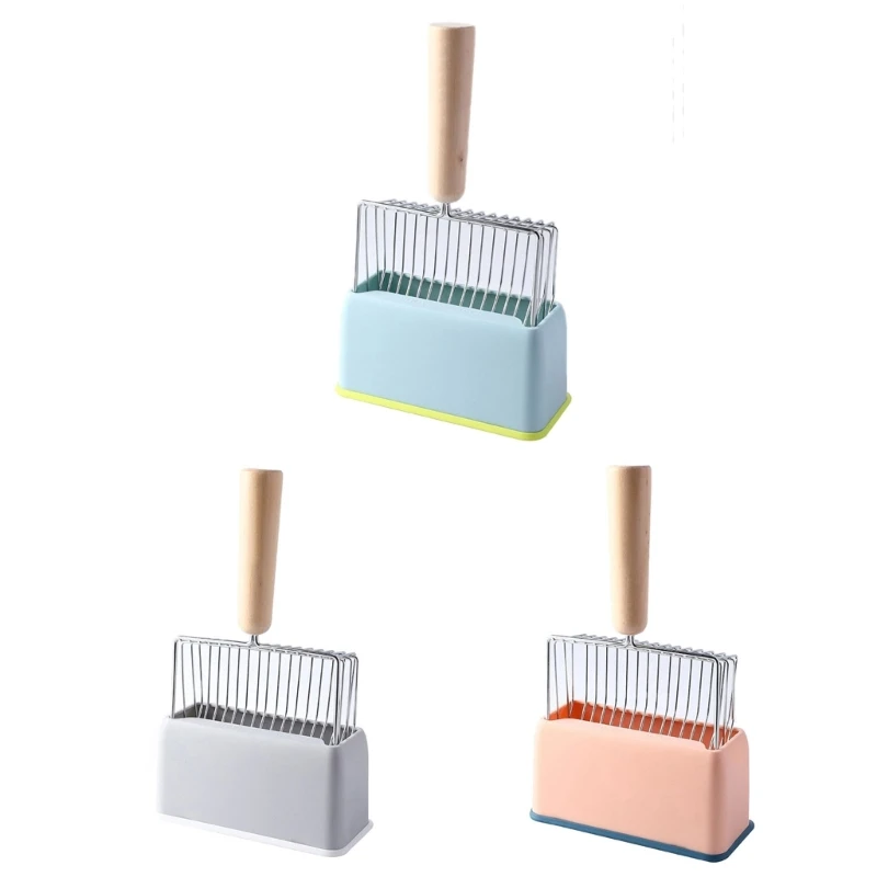 

Совок для кошачьего туалета и лоток 2 в 1, инструмент для чистки кошачьего туалета с контейнером для мусора 6XDE