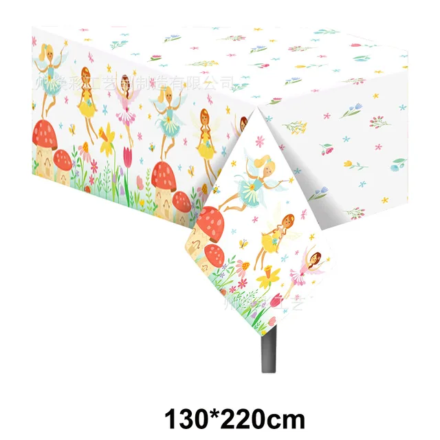 Decorazioni Feste Compleanno A Tema Fata - Set Con Piatti, Tazze, Palloncini E Sfondo Rosa - Foto 8