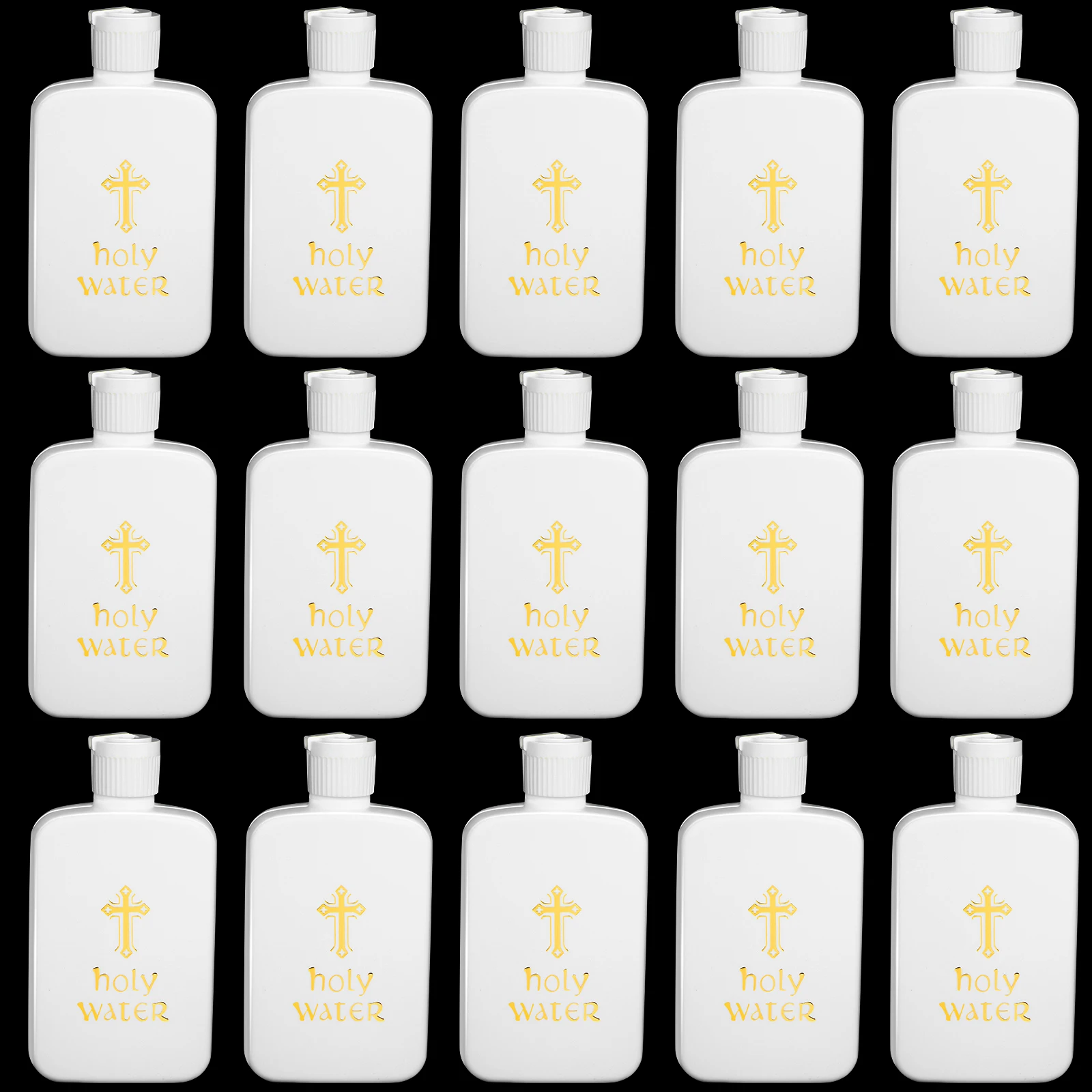 Holy Water Bottles Plastic Holy Water Container Empty Plastic Refillable Containers 15pcs 100ml holy water bottle