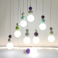 Salon salle à manger ligne petit lustre nordique crème vent chevet chambre porche moderne étude pendentif lumières 1