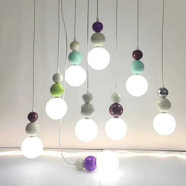 Salon salle à manger ligne petit lustre nordique crème vent chevet chambre porche moderne étude pendentif lumières 1