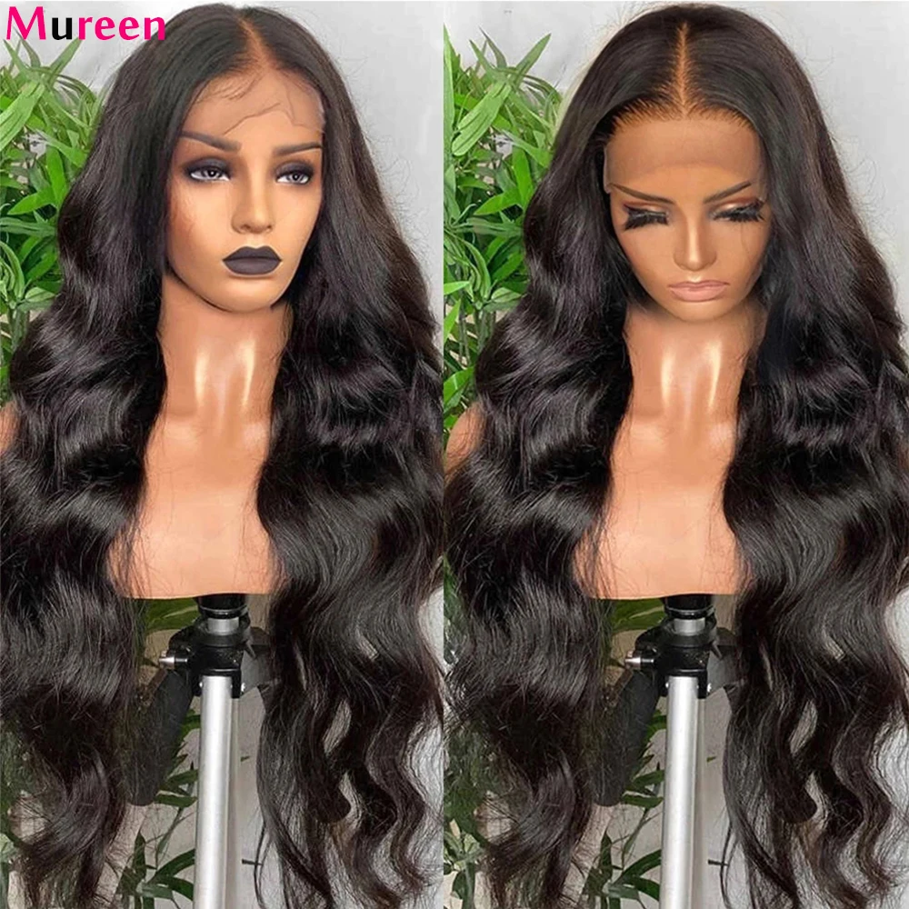 250% Density 13x6 13x4 HD Transparent Lace Frontal Human Hair Wigs for Women