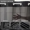 Extra Long Waffle Weave No Hook Shower Curtain 96 Inch Length with Snap in Fabric Liner Set,Heavy Duty Bathroom Curtains 2