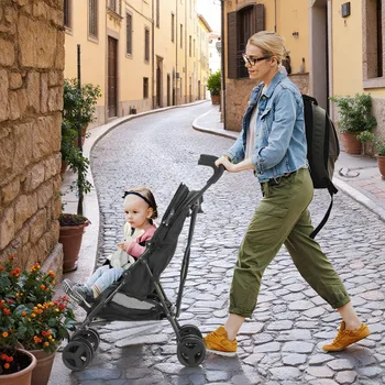 Lightweight Folding Baby Stroller 1