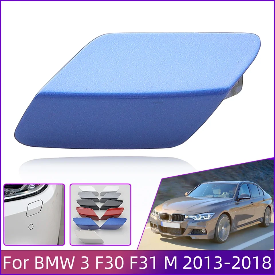 Headlight Washer Nozzle Cover for BMW 320 323 325 328 F30 F31 M-Sport 2013-Paint Sprayer Shell Lid Washer Jet Cap Auto Part