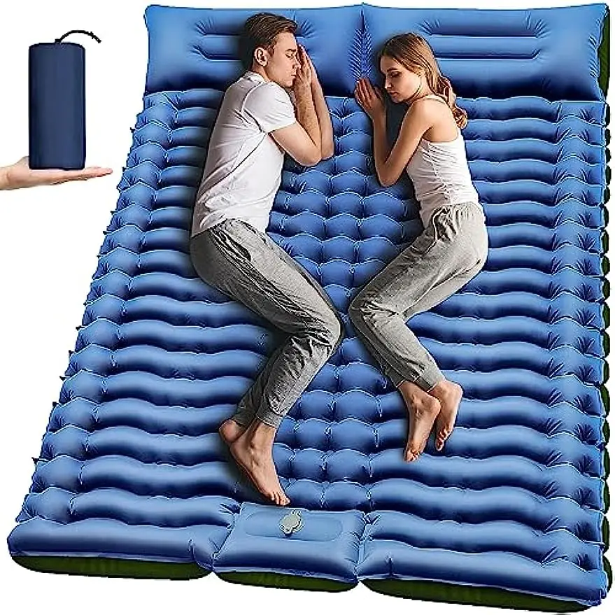 Double Sleeping Pad for Camping Self Inflating 4