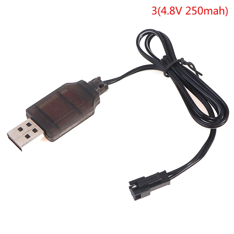 Compact USB Charger Cable for NiMh/NiCd Batteries - Ideal for Remote Control Cars and Electric Toys