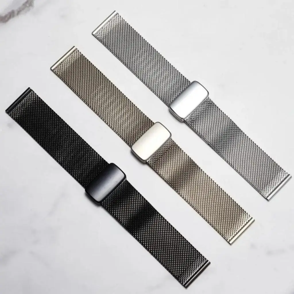 Premium 22mm Metal Mesh Magnetic Strap - Universal Fit