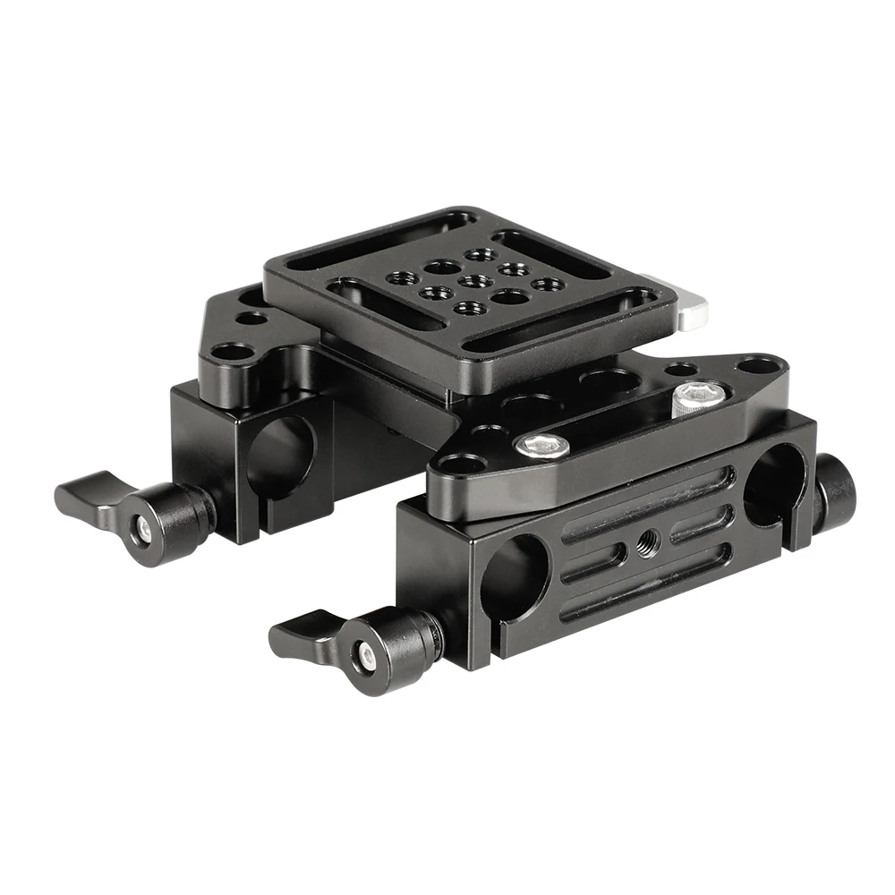 

HDRIG Quick Release V-Lock Mounting Battery Plate With 15mm Dual Rod Clamp Adapters for DSLR cameras Blackmagic URSA Mini DJI