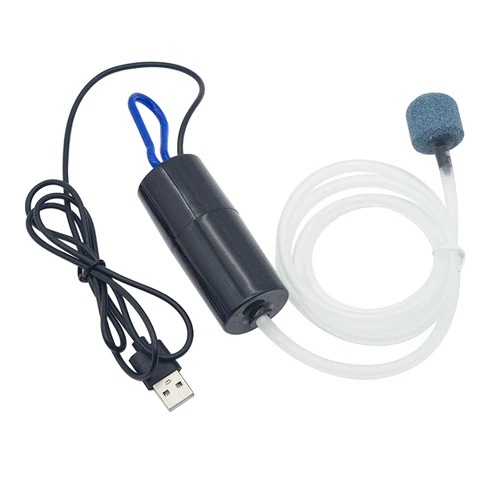 수족관 산소 공기 펌프 USB 작은 산소처리기 물고기 탱크, 조용한 공기 압축기 미니 에어레이터 휴대용 물고기 탱크 액세서리 3