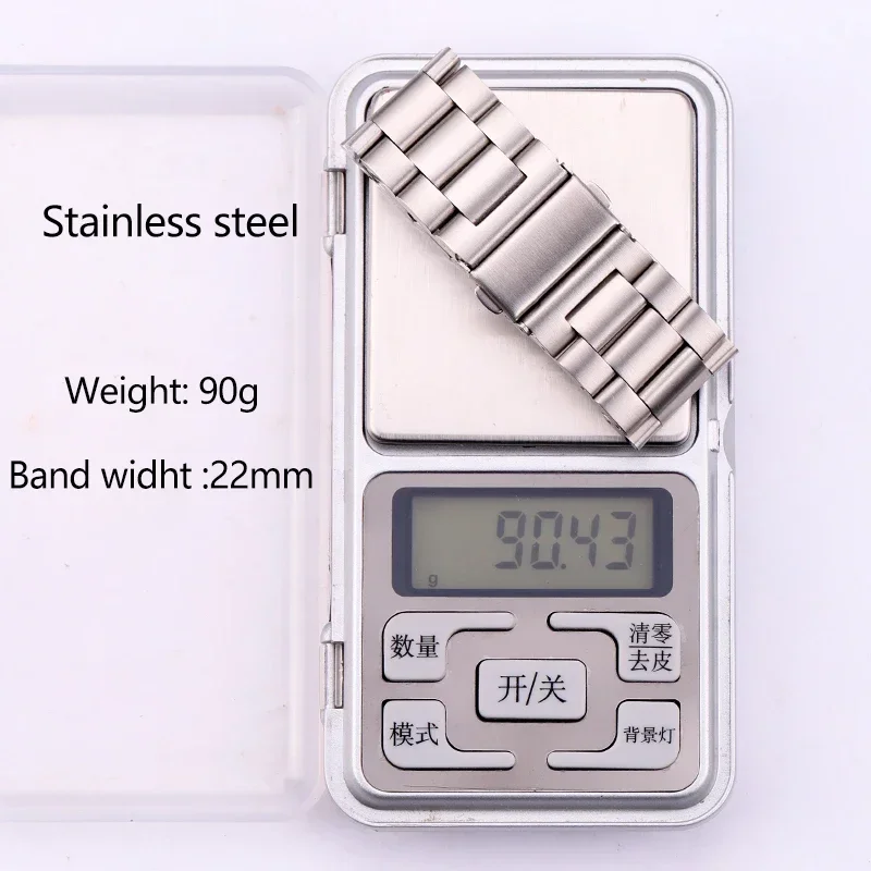 Sleek Silver Stainless Steel Watchband Bracelet – Premium Replacement Strap