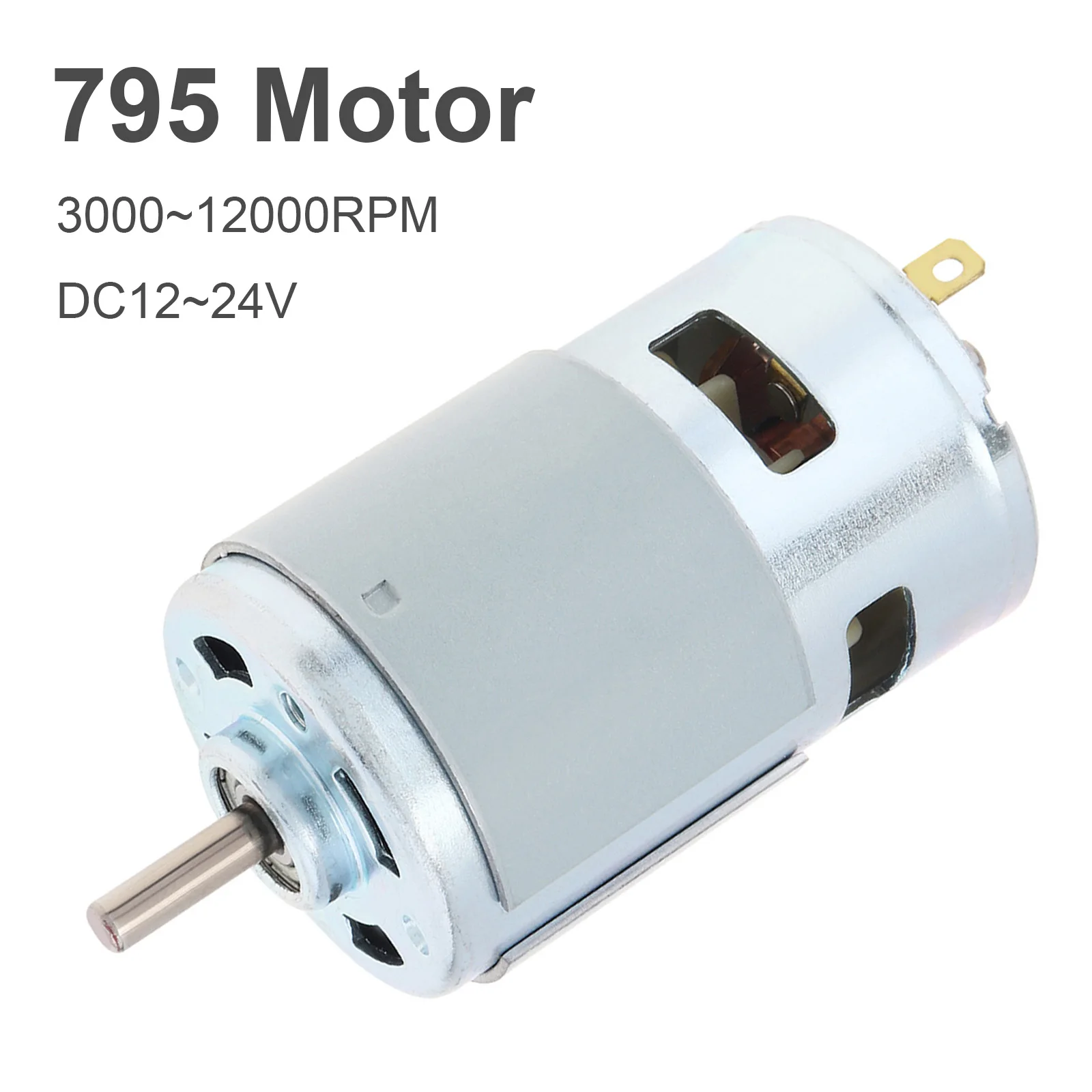 Micro Motor de Torque Grande de Alta Velocidade para Brinquedos Faça Você Mesmo Micro Máquina com Rolamento de Esferas Duplo 795 dc 12v 24v 300012000rpm