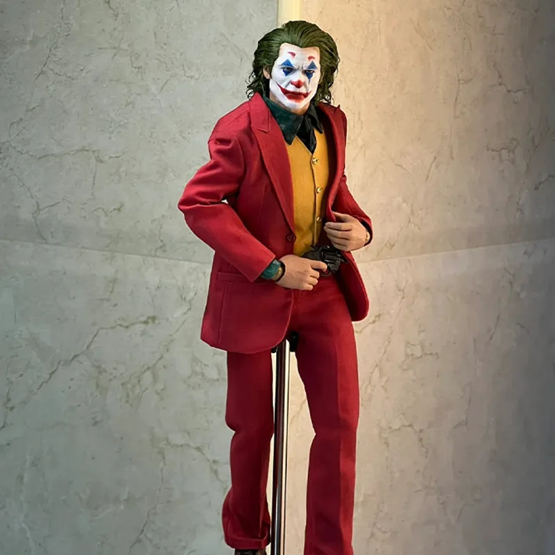 Red and Orange Joker Costume for Adult Cosplay Halloween Stage